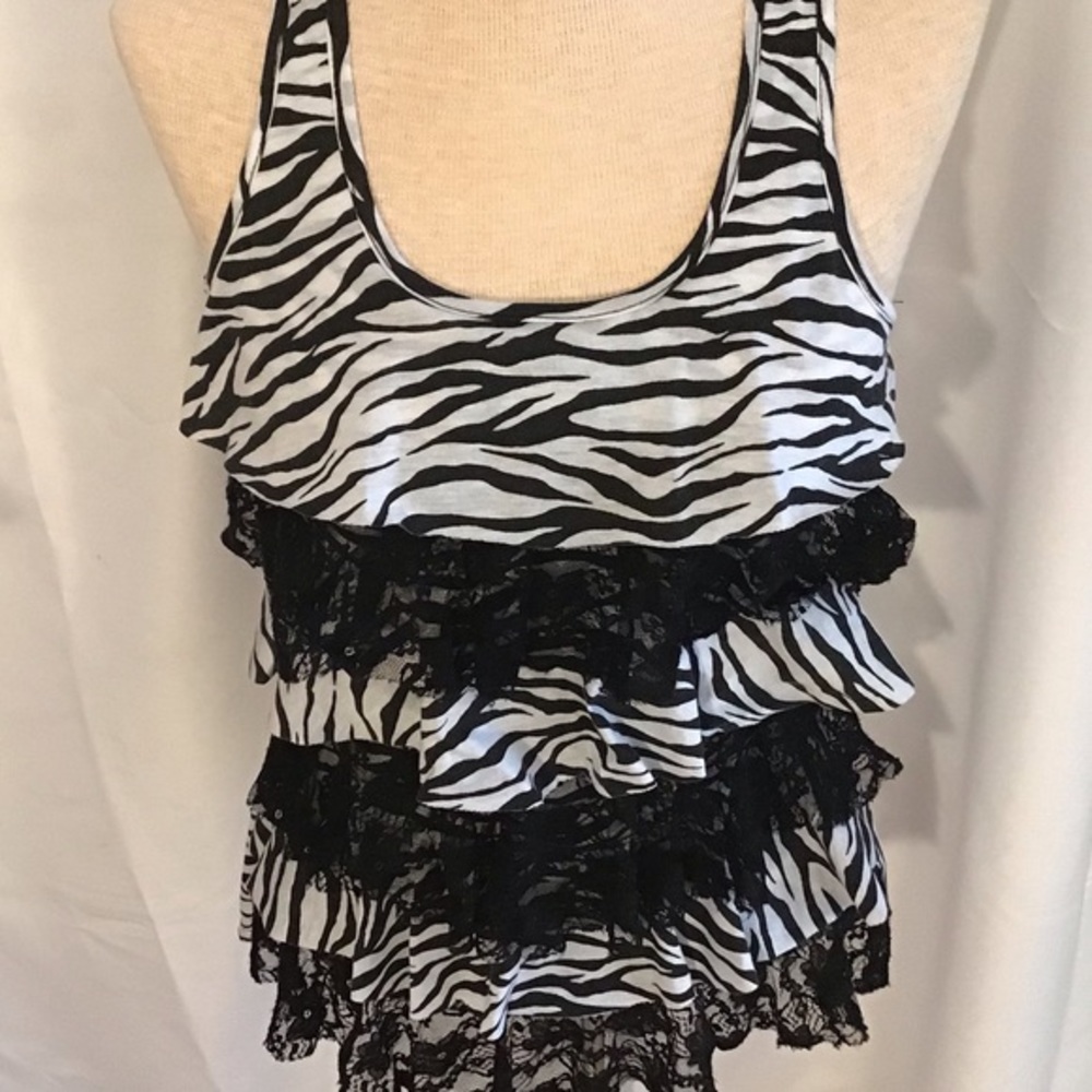 Love Culture Black and White Tank Top